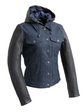 Obsidian Ride Motorcycle Denim/Leather Jacket